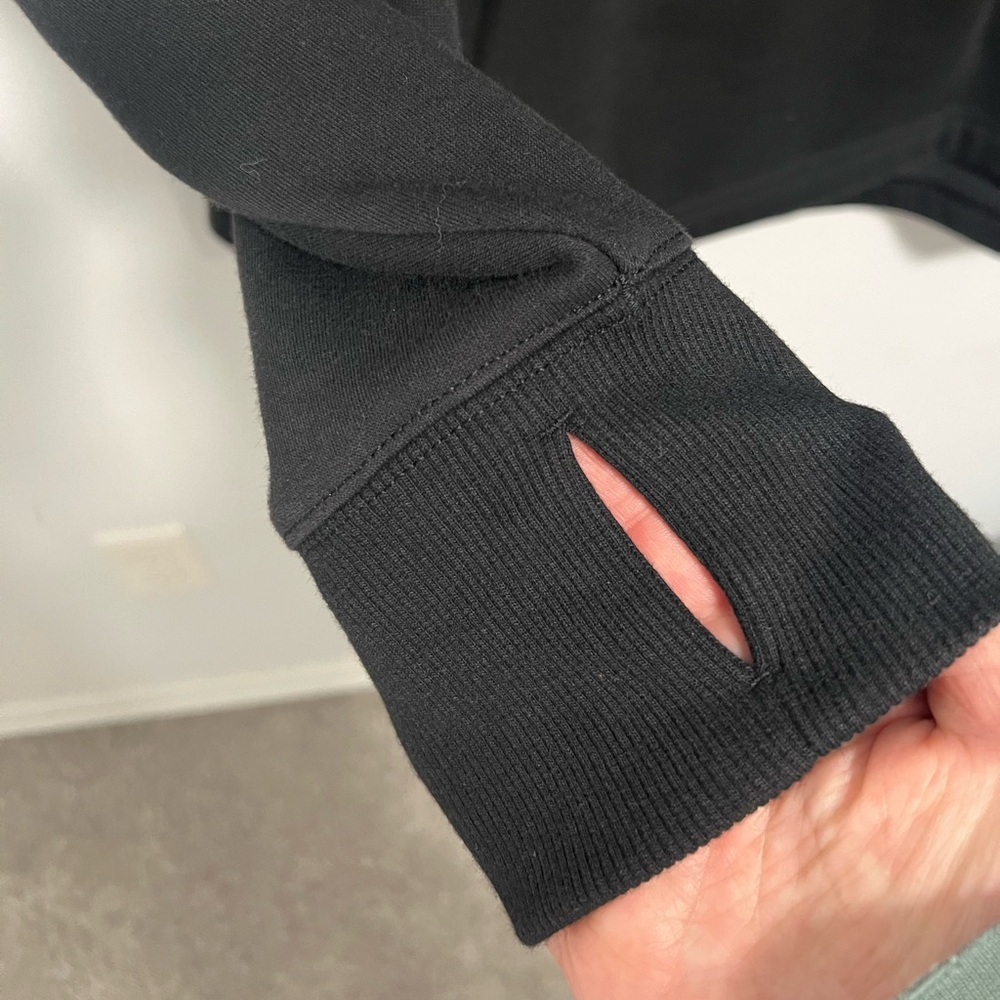Athleta Cozy Karma 1/4 Zip Black 2XL - Picture 3 of 6